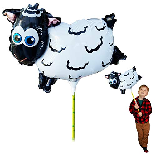 Ballooniacs - Schaf luftgefüllt Tierballon von Deluxebase. Eine farbenfrohe und wiederverwendbare aufblasbare Geburtstagsfeier Dekoration für Kinder von Deluxebase