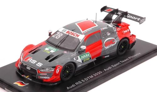 Modell in Maßstab, kompatibel mit Audi RS 5 N.28 DTM CHAMPION 2020 LOIC DUVAL 1:43 Spark Modell SG653 von BaloccoModel