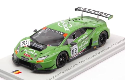 Modell in Maßstab, kompatibel mit LAMBORGHINI HURACAN GT3 N.82 24 H SPA 2018 INEICHEN-KEEN-PERERA 1:43 SPARK MODEL SB309 von BaloccoModel