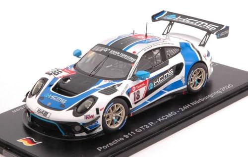 Modell in Maßstab kompatibel mit Porsche 911 GT3 N.18 24 H NURBURGRING 2020 BAMBER-BERNHARD-OLSEN-BERG. 1:43 SPARK MODEL SG692 von BaloccoModel