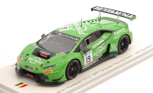 Spark Model Modell in Maßstab kompatibel mit Lamborghini Huracan GT3 N.19 SPA 2017 INEICHEN-GIAMMARIA-PEREZ COMP 1:43 SB296 von BaloccoModel