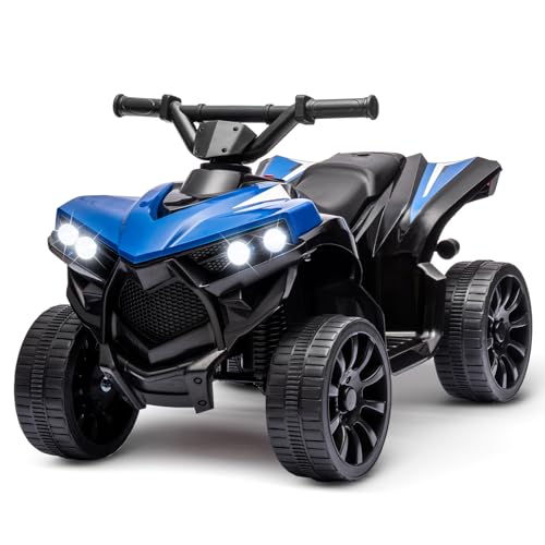 6V Elektrisches Quad für Kinder, Elektroauto Kinder ATV Mit Musik, Hupe, LED-Scheinwerfer, 70 x 42 x 45 cm, für Kinder 3+ Jahre von Baloveby