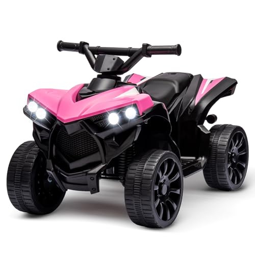 6V Elektrisches Quad für Kinder, Elektroauto Kinder ATV Mit Musik, Hupe, LED-Scheinwerfer, 70 x 42 x 45 cm, für Kinder 3+ Jahre von Baloveby