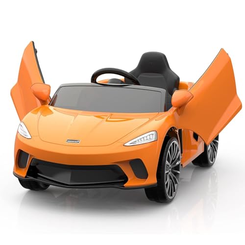 Kinder Elektroauto 12V Mit Fernbedienung, Kinder Auto Mit Hydraulischer Tür, Hupe & Musik, 3-5 Km/h, Bluetooth & Tf-Karte Schacht, Elektrofahrzeuge für Kinder Ab 3 Jahre von Baloveby