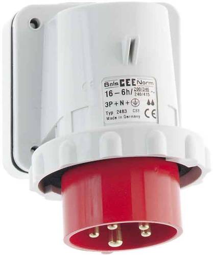 Bals Elektrotechnik 2475 2475 CEE Anbaustecker 16.0A 4polig 110V 1St. von Bals Elektrotechnik