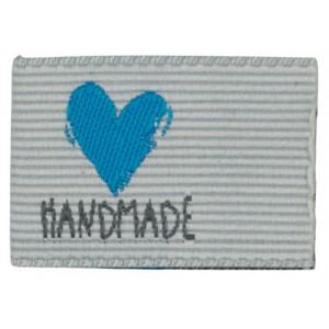 Label Handmade Weiß und Blau - 1 Stück von Balsløw