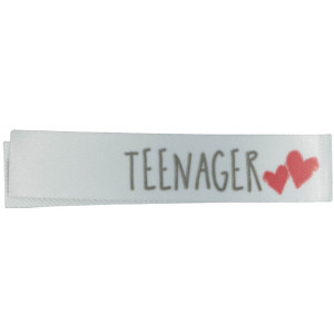 Label "Teenager" Weiß - 1 Stück von Balsløw