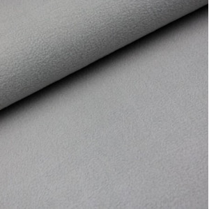 Polar Fleece Stoff 150cm 010 Silber - 50cm von Balsløw