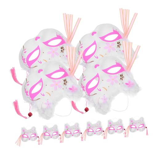 Baluue 10 Stück Japanische Fuchsmaske mit Led-licht und Flauschfedern Halbgesichts-maske im Manga-stil für Karneval Halloween und Cosplay Atmungsaktiv und Leicht Batteriefrei Baluue 10 Stück Japanische Fuchsmaske mit Led-licht und Flauschfedern Halbgesichts-maske im Manga-stil für Karneval Halloween und Cosplay Atmungsaktiv und Leicht Batteriefrei von Baluue