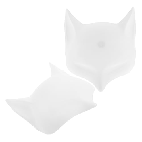 Baluue 2 Stück DIY Weiße Fuchsmaske zum Bemalen Leichte Pvc masken mit Matter Oberfläche Handbemalbare Tiermasken für Erwachsene für Halloween Cosplay Maskerade und Party Baluue 2 Stück DIY Weiße Fuchsmaske zum Bemalen Leichte Pvc masken mit Matter Oberfläche Handbemalbare Tiermasken für Erwachsene für Halloween Cosplay Maskerade und Party von Baluue