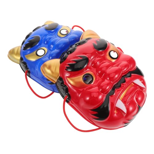 Baluue 2 Stück Japanische Dämonenmasken aus Leichtem Kunststoff Rote und Blaue Masquerade Masken für Halloween Karneval Cosplay Bühnenauftritte und Festkostüme Baluue 2 Stück Japanische Dämonenmasken aus Leichtem Kunststoff Rote und Blaue Masquerade Masken für Halloween Karneval Cosplay Bühnenauftritte und Festkostüme von Baluue