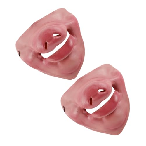 Baluue 2 Stück Lustige Halbgesicht Schweine Nase Maske mit Verstellbarem Gummiband für Halloween Kostüm Party Zubehör für Erwachsene und Praxistauglich und Angenehm Baluue 2 Stück Lustige Halbgesicht Schweine Nase Maske mit Verstellbarem Gummiband für Halloween Kostüm Party Zubehör für Erwachsene und Praxistauglich und Angenehm von Baluue
