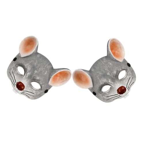 Baluue 2 Stück Realistische PU Schaum Rattenmaske Langlebige Wiederverwendbare Tier Halbgesichtsmasken für Erwachsene für Halloween Karneval und Kostümpartys Baluue 2 Stück Realistische PU Schaum Rattenmaske Langlebige Wiederverwendbare Tier Halbgesichtsmasken für Erwachsene für Halloween Karneval und Kostümpartys von Baluue