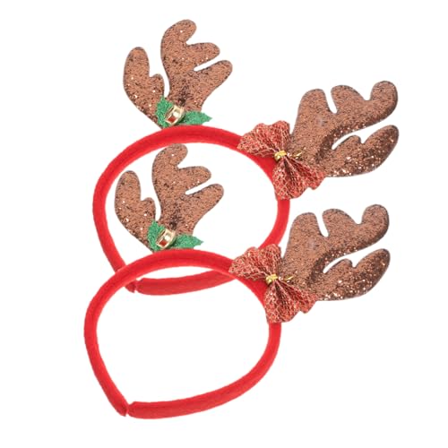 Baluue 2 Stück Weihnachtsstirnbänder Für Damen Mit Geweih Design Festlicher Haarschmuck Für Die Weihnachtszeit Ideal Für Feiern Und Weihnachtsdekoration Perfekt Für Jedes Alter von Baluue