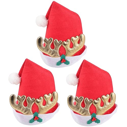 Baluue 3 Stück Weiche Teilige Weihnachtsmützen aus Plüsch Santa Kostüm Hüte für Erwachsene Leichte Party Deko Festliche Weihnachtskopfbedeckung für Feier und Winterdeko Baluue 3 Stück Weiche Teilige Weihnachtsmützen aus Plüsch Santa Kostüm Hüte für Erwachsene Leichte Party Deko Festliche Weihnachtskopfbedeckung für Feier und Winterdeko von Baluue