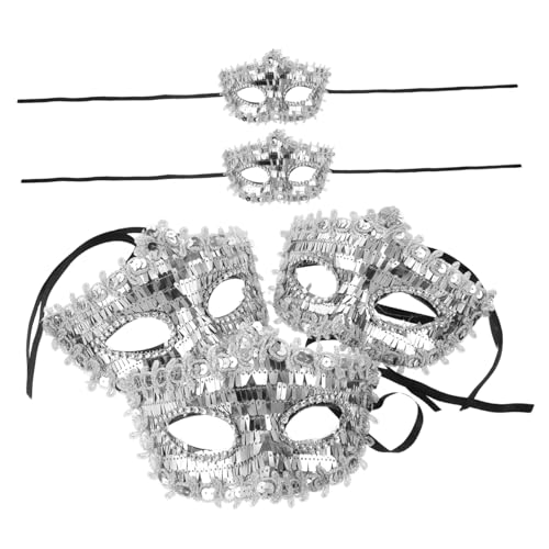 Baluue 5 Stück Masquerade Halbes Gesicht Masken für Frauen Glänzend Vielseitig für Halloween Karneval Kostümparty und Cosplay Halbgesichtsmasken mit Feiner Verarbeitung und Stilvoll Baluue 5 Stück Masquerade Halbes Gesicht Masken für Frauen Glänzend Vielseitig für Halloween Karneval Kostümparty und Cosplay Halbgesichtsmasken mit Feiner Verarbeitung und Stilvoll von Baluue