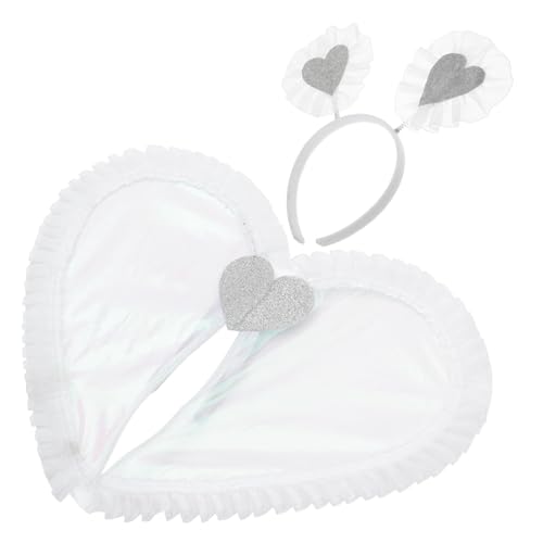Baluue Engelsflügel Kostüm für Mädchen Teiliges Weißes Stirnband Cosplay Fee Party Zubehör Leicht und Realistisch für Karneval Halloween Bühnenauftritte und Verkleidung Baluue Engelsflügel Kostüm für Mädchen Teiliges Weißes Stirnband Cosplay Fee Party Zubehör Leicht und Realistisch für Karneval Halloween Bühnenauftritte und Verkleidung von Baluue
