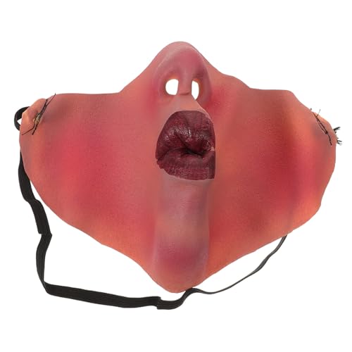 Baluue Halbgesichts-maske mit Realistischen Lippen Leichte -halbmaske für Halloween Kostüm Elastisches Band für Bequemen Sitz Gruseliges Cosplay Zubehör für Faschings April-Party Baluue Halbgesichts-maske mit Realistischen Lippen Leichte -halbmaske für Halloween Kostüm Elastisches Band für Bequemen Sitz Gruseliges Cosplay Zubehör für Faschings April-Party von Baluue