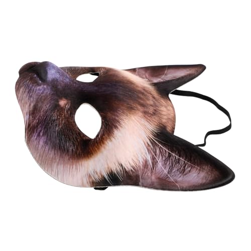 Baluue Halloween Katzenmaske Halbgesicht Cosplay Maskerade Unisex Kostüm Maske mit Braunem Siamkatzen Design für Karneval Party Maskenball und Fasching Baluue Halloween Katzenmaske Halbgesicht Cosplay Maskerade Unisex Kostüm Maske mit Braunem Siamkatzen Design für Karneval Party Maskenball und Fasching von Baluue