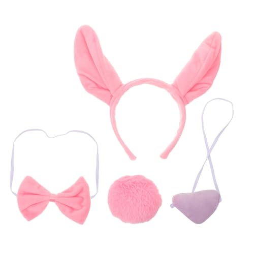 Baluue Halloween Tierkostüm Teiliges Haarreif mit Ohren Nase und Fliege Verstellbare Leichte Party Haarbänder für Mädchen und Jungen für Kostümfest Geburtstag Fasching Baluue Halloween Tierkostüm Teiliges Haarreif mit Ohren Nase und Fliege Verstellbare Leichte Party Haarbänder für Mädchen und Jungen für Kostümfest Geburtstag Fasching von Baluue