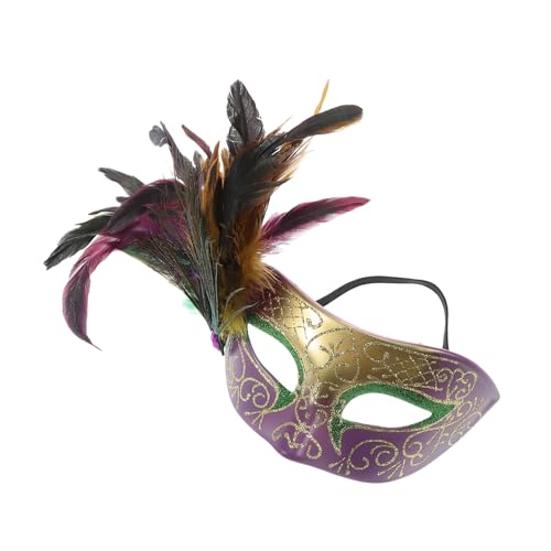 Baluue Maskerade-masken, Venezianische Halbgesichts-federmasken, Kunststoff-ball-party-kostüm-masken, Cosplay-masken-requisite, Mardi-gras-masken, Ball-hochzeitsparty-masken von Baluue