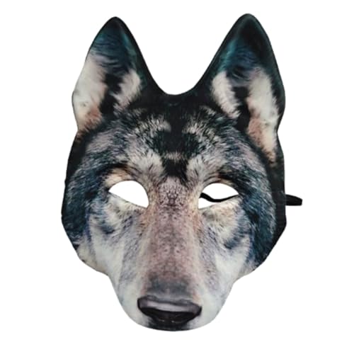 Baluue Realistische Wolf Maske Halloween Tiermaske Gruselige Verstellbare Werewolf Maske Für Erwachsene Halloween Kostüm Party Cosplay Baluue Realistische Wolf Maske Halloween Tiermaske Gruselige Verstellbare Werewolf Maske Für Erwachsene Halloween Kostüm Party Cosplay von Baluue