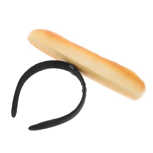 Baluue Simulation Baguette Head Hoop Make-up-haarband Stirnband Kopfschmuck Festliches Stirnband Partydekorationen Haarbänder Für Frauen Geburtstag Haarband Spa-stirnband Stoff Brown von Baluue