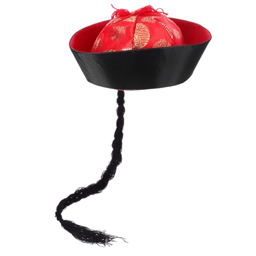 Baluue Traditioneller Chinesischer Qing-hut Herren Kostüm Zubehör für Halloween Theateraufführungen Cosplay Leichtes Bequemes Stoffhut mit Authentischem Design für Historische Baluue Traditioneller Chinesischer Qing-hut Herren Kostüm Zubehör für Halloween Theateraufführungen Cosplay Leichtes Bequemes Stoffhut mit Authentischem Design für Historische von Baluue