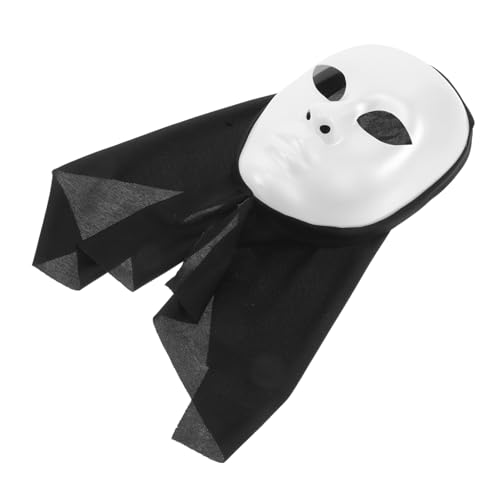 Baluue Weiße Vollgesichtsmaske Halloween Party Karneval Kostümmaske Elastisch Passend Mysteriöses Design Langlebig und Komfortabel für Straßen Tanz Theater Aufführungen Herren Damen Baluue Weiße Vollgesichtsmaske Halloween Party Karneval Kostümmaske Elastisch Passend Mysteriöses Design Langlebig und Komfortabel für Straßen Tanz Theater Aufführungen Herren Damen von Baluue