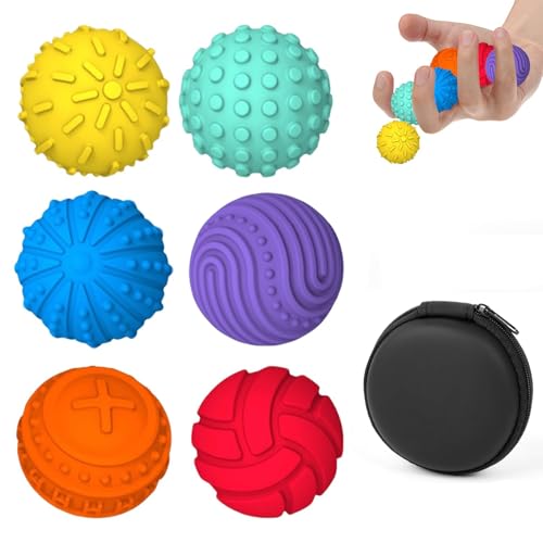Bambebe 6 Stück Magnetische Fidget Toys, Magnetkugeln Anti Stress Bälle, Fidget Toys Erwachsene Sensorik Bälle, Magnetische Kugeln Acupressure Balls Bambebe 6 Stück Magnetische Fidget Toys, Magnetkugeln Anti Stress Bälle, Fidget Toys Erwachsene Sensorik Bälle, Magnetische Kugeln Acupressure Balls von Bambebe