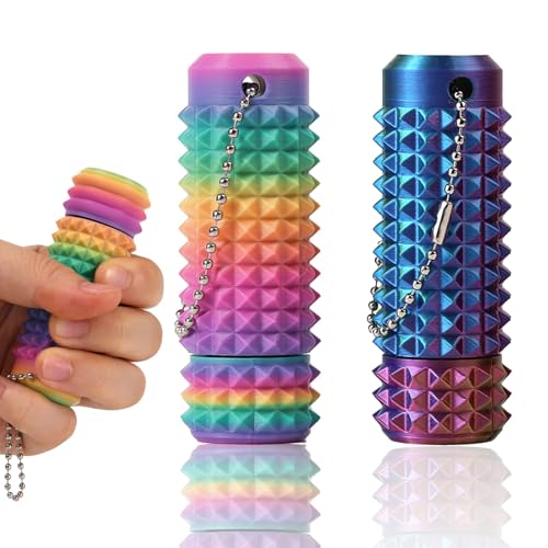 Bambebe Fidget Spielzeug & Fingermassagegerät Set – 2 Pcs Spiky Grippie Schlüsselanhänger & Akupressur Massagestab – Stressabbau & Fokushilfe bei ADHS, Sensorik Spielzeug für Erwachsene Bambebe Fidget Spielzeug & Fingermassagegerät Set – 2 Pcs Spiky Grippie Schlüsselanhänger & Akupressur Massagestab – Stressabbau & Fokushilfe bei ADHS, Sensorik Spielzeug für Erwachsene von Bambebe