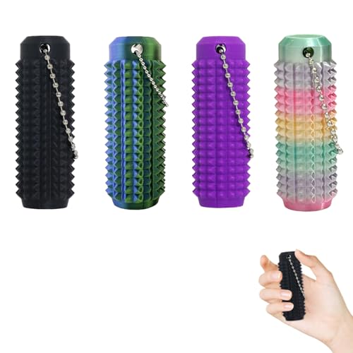 Bambebe Fidget Spielzeug & Fingermassagegerät Set – 4 Pcs Spiky Grippie Schlüsselanhänger & Akupressur Massagestab – Stressabbau & Fokushilfe bei ADHS, Sensorik Spielzeug für Erwachsene Bambebe Fidget Spielzeug & Fingermassagegerät Set – 4 Pcs Spiky Grippie Schlüsselanhänger & Akupressur Massagestab – Stressabbau & Fokushilfe bei ADHS, Sensorik Spielzeug für Erwachsene von Bambebe