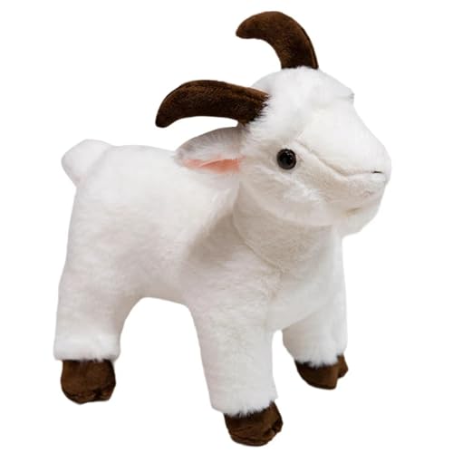 Bamberg Ranch Animal Series Weiche Süße Simulation Ziege Lebensechte Plüschtierpuppe Kindergeschenk 40cm A von Bamberg