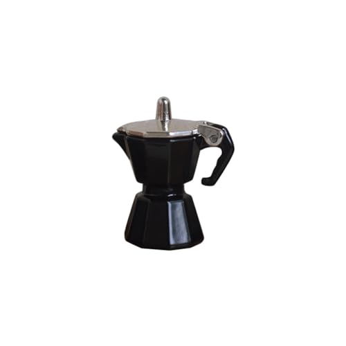 Bamberg Simulation Mini Kaffeekanne Puppenhaus Kaffeeutensilien Modell für Kinder Metall Schwarz von Bamberg