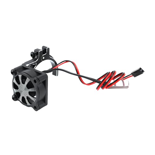 Bamberg für Rc Auto 3650 3660 550 540 Motor Kühl Körper Lüfter mit Wärme Sensor CNC Aluminium Legierung Kühl Körper, Schwarz von Bamberg