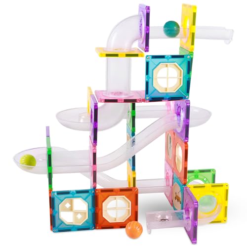 Bambini Magnetische Fliesen Set - Magnetische Spielzeug Bausteine - Montessori Spielzeug - Magnet Konstruktionsspielzeug Pädagogisch (x, 83, Stück) von Bambini