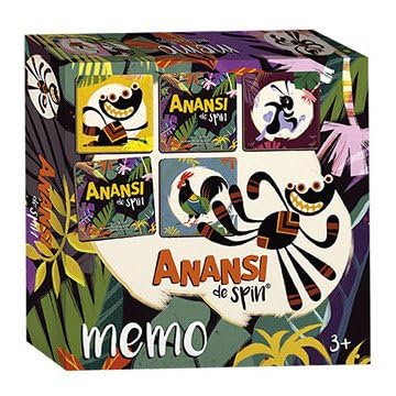 Anansi de Spin Memo Spiel - Speicher Spiel - Lernspielzeug Bambolino Toys |... von Bambolino