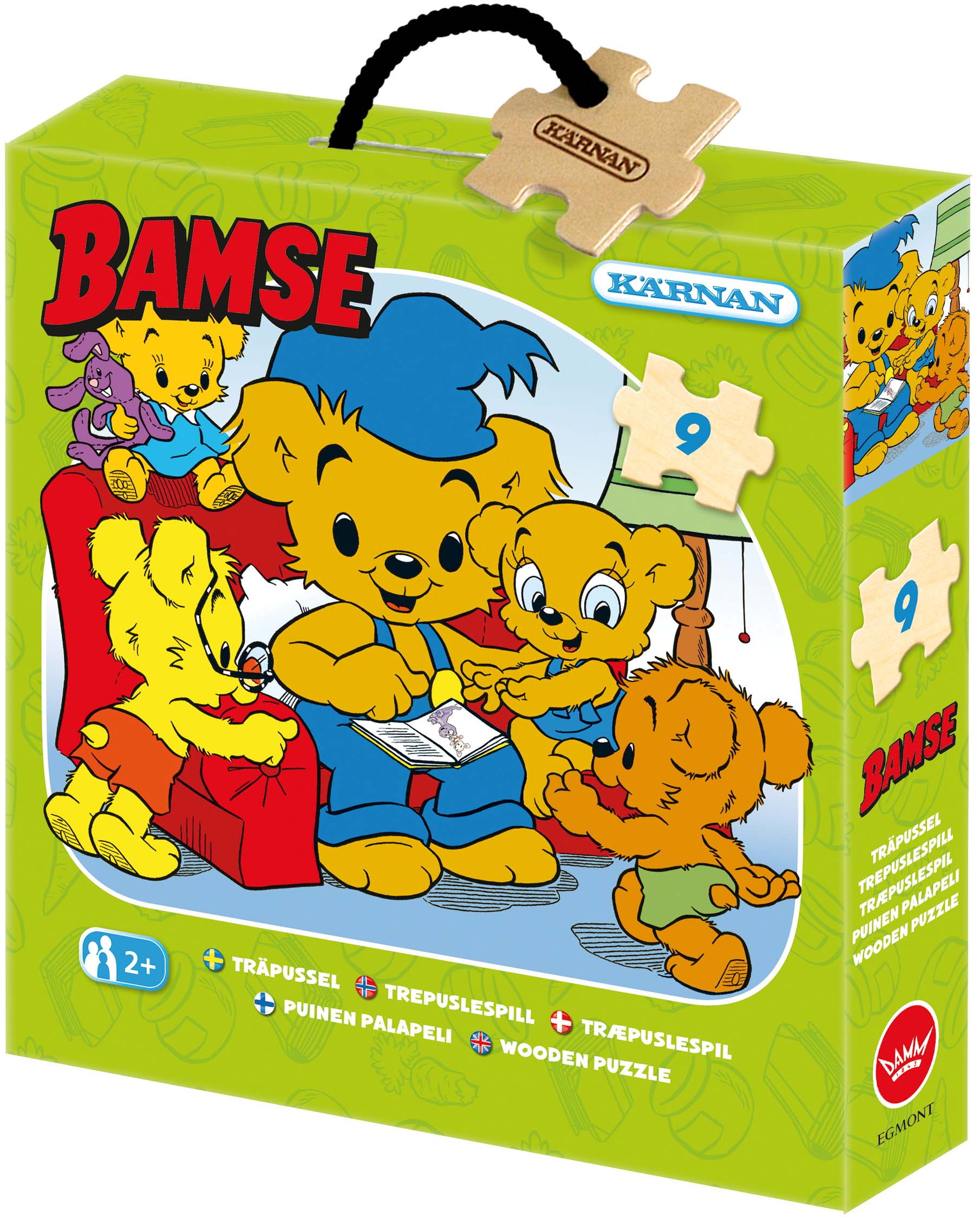 Bamse Puzzle Lesen 9 Teile von Bamse