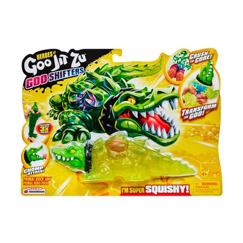 BANDAI Heroes of GOO JIT Zu Actionfigur - Ultra GOO Primal Pack Mehrfarbig CO41406 - Rock Jaw von BANDAI