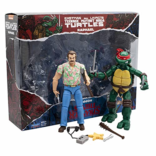 BANDAI - Multipack Ninja Turtles und Stranger Things - Raph vs Hooper Mehrfarbig P81192 von BANDAI