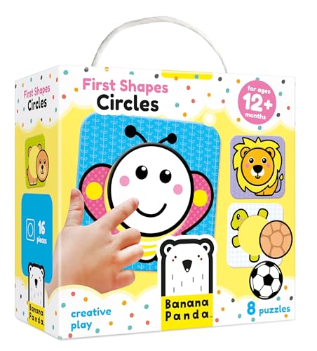 Banana Panda 33668 - First Shapes Circles Anfängerset Puzzle und Lernaktivität für Kinder ab 12 Monaten von Banana Panda