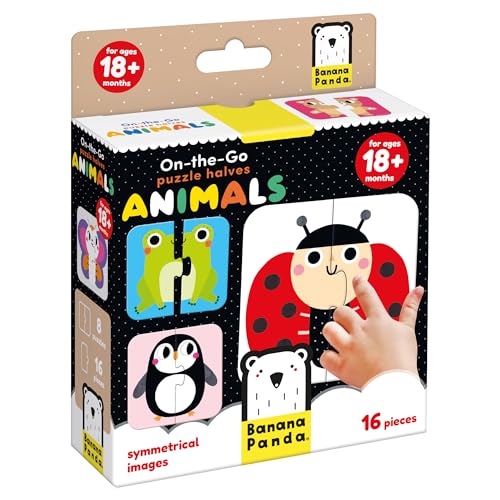 Banana Panda On-The-Go Puzzle halbe Tiere 18m+ von Banana Panda