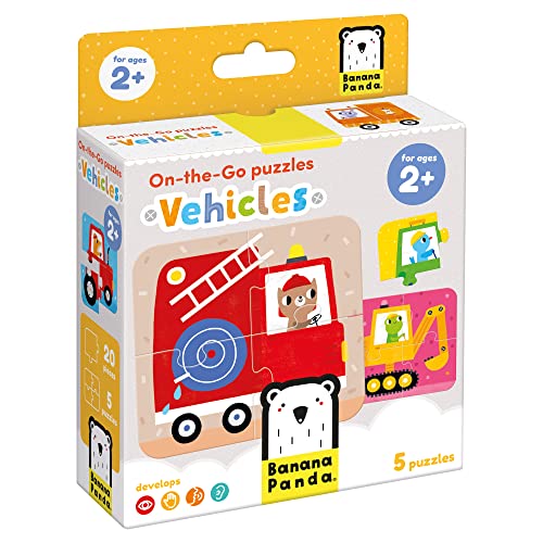Banana Panda Puzzle mit Fahrzeugen für Kinder 20 Teile 2+ von Banana Panda