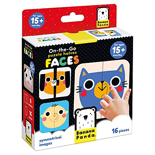 Banana Panda On-the-Go Puzzle Halves Faces 15m+ von Banana Panda