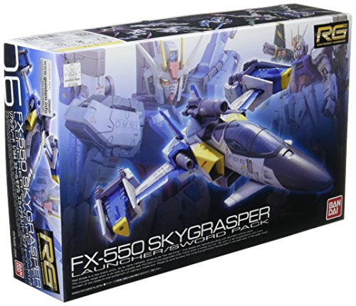 BANDAI Hobby RG # 6 Skygrasper mit Launcher/Sword Pack Gudnam Samen Model Kit (1/144 Scale) von BANDAI SPIRITS