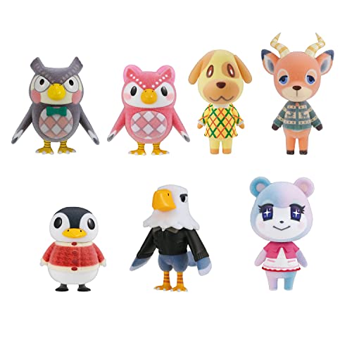 Bandai Shokugan CT551420 Animal Crossing: New Horizons Villager Wave 3 (Sammelset mit 7 beflockten 5,5 cm Figuren) von Bandai Shokugan