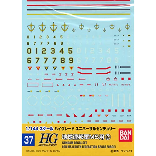 GUNDAM DECAL 37 MS (EARTH FEDERATION SPACE FORCE) von BANDAI SPIRITS