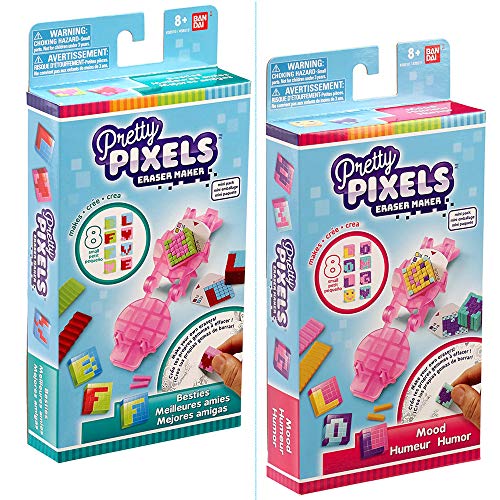 Pretty Pixels – Krazy Pixels – Radiergummi-Fabrik – Mini-Set – Zufällig ausgewähltes Modell – Basteln von Bandai