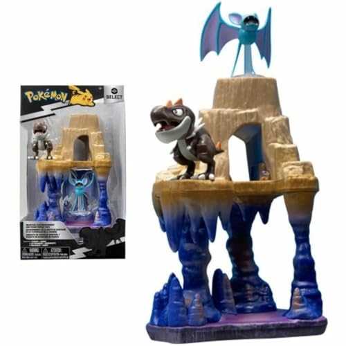 Pokémon Bandai Umweltpaket – Berghöhle mit Figuren Ptyranidur und Nosferapti 5 cm – JW2767 von BANDAI