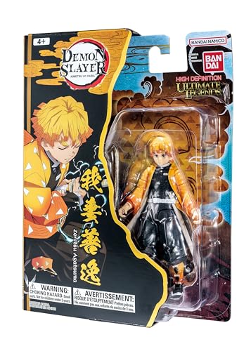 BANDAI Ultimate Legends Zenitsu Agatsuma Actionfigur, 12,5 cm Zenitsu-Anime-Figur mit 27 Gelenkpunkten und Zubehör, Geschenk zum Sammeln, Demon Slayer, Anime und Manga Merch-Figuren von BANDAI